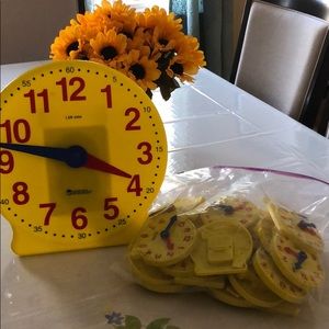 Learning resources classroom clock kit.